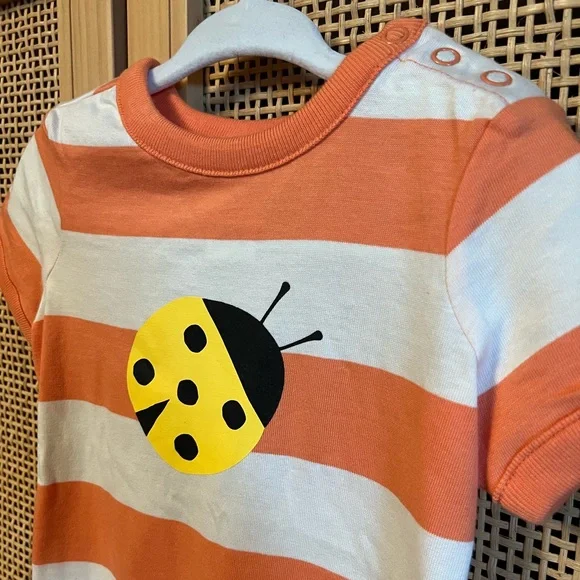 NWT Hanna Andersson Baby Graphic Romper 12-18M - Picture 4 of 6